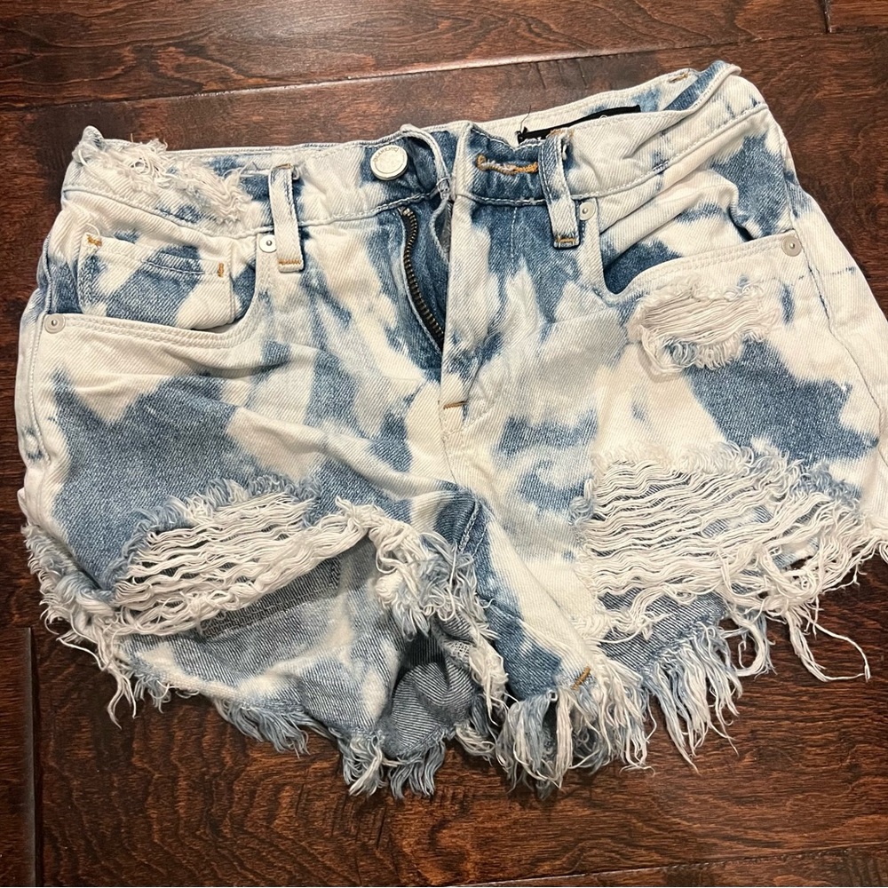 Blank NYC Tie-Dye Jean Shorts